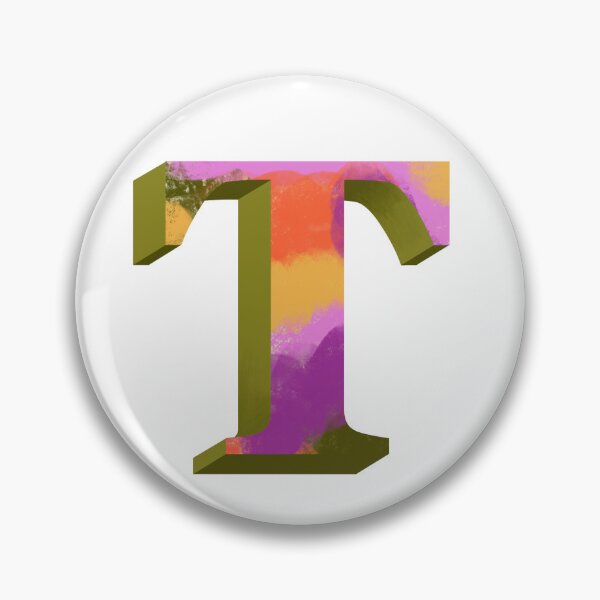 Item preview, Vibrant T Monogram designed and sold by PaperRies.