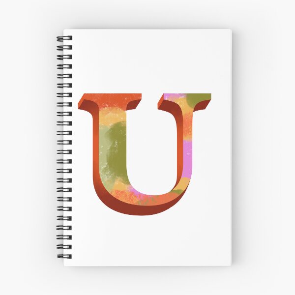 Item preview, Vibrant U Monogram designed and sold by PaperRies.
