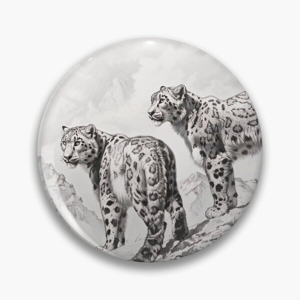 Item preview, Black and White Snow Leopard  designed and sold by Pencil-Art.