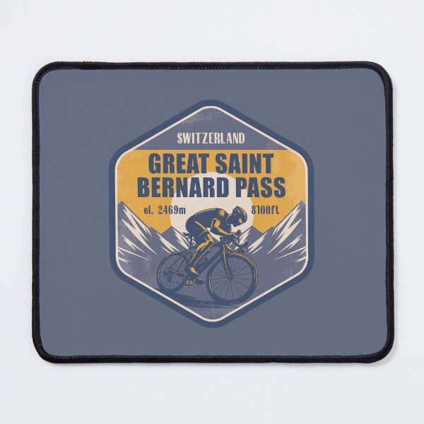 Item preview, Great St Bernard Pass Switzerland Cycling Mountain Design designed and sold by CynthiaGraphics.