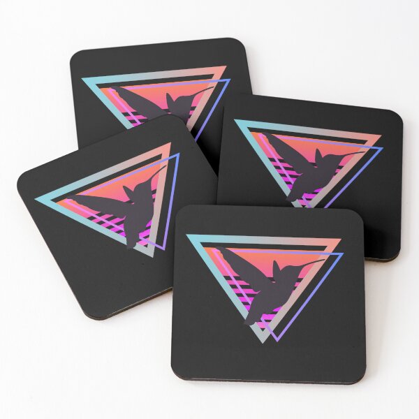 Item preview, Hummingbird in retro triangle designed and sold by MarigoldandLily.