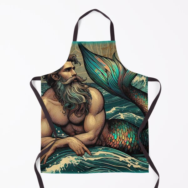 Item preview, iridescent merman designed and sold by Foxlindesigns.