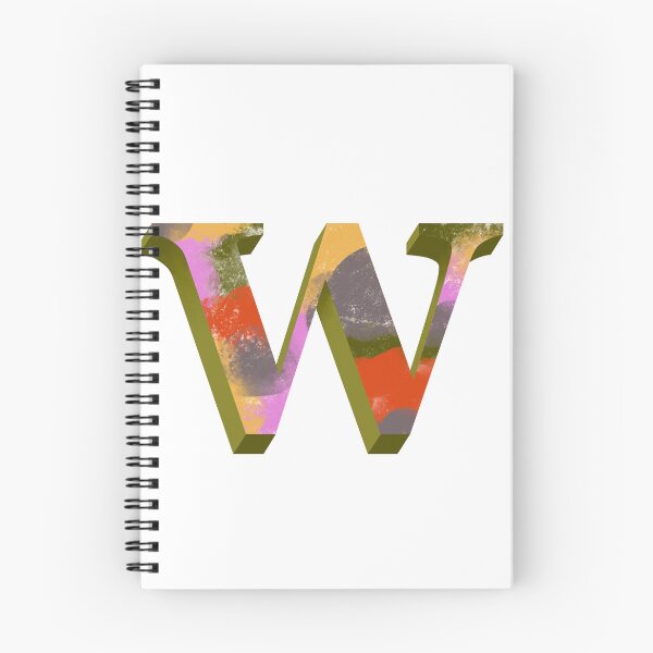 Item preview, Vibrant W Monogram designed and sold by PaperRies.