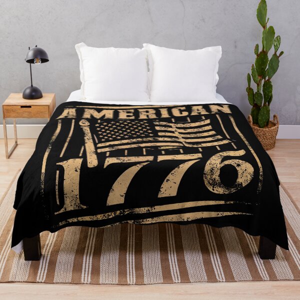 Item preview, American 1776 Vintage Patriotic Flag designed and sold by Quirky Shirts.