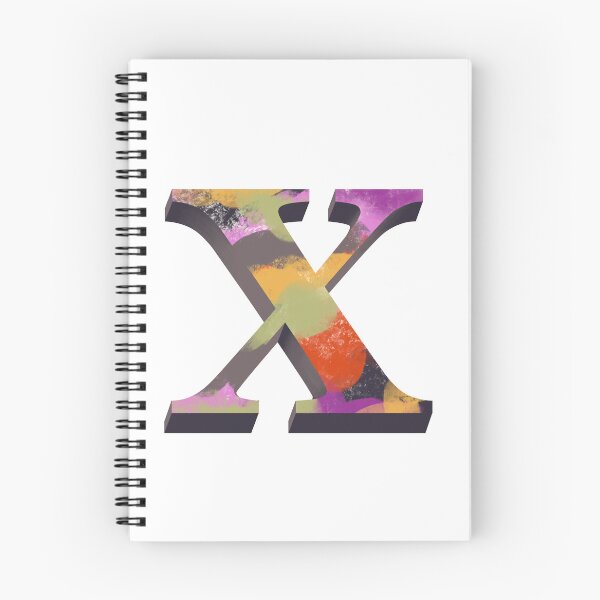 Item preview, Vibrant X Monogram designed and sold by PaperRies.