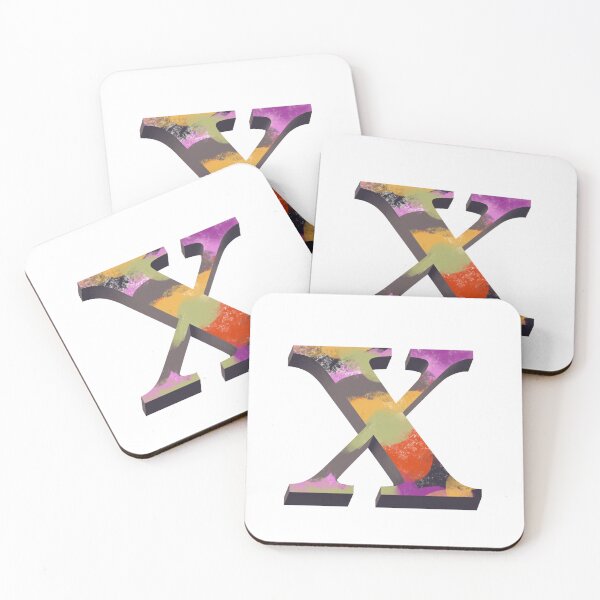 Item preview, Vibrant X Monogram designed and sold by PaperRies.