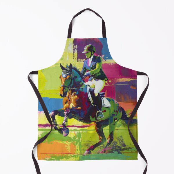 Item preview, Abstract horse rider cross country Active Outdoors Inspired Art designed and sold by CDC40.