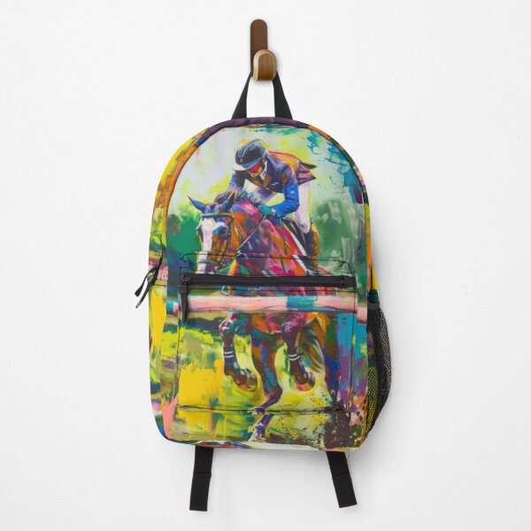 Artikelvorschau, Abstrakte Reiter Cross Country Active Outdoors inspirierte Kunst entworfen und verkauft von CDC40.