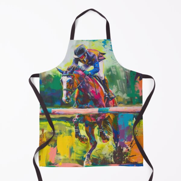 Item preview, Abstract horse rider cross country Active Outdoors Inspired Art designed and sold by CDC40.