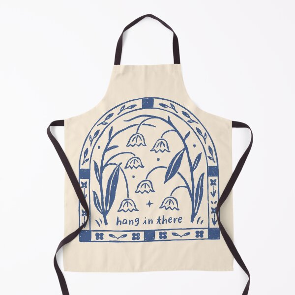 Item preview, Hang in There - Block Print Bluebells designed and sold by ohjessmarie.