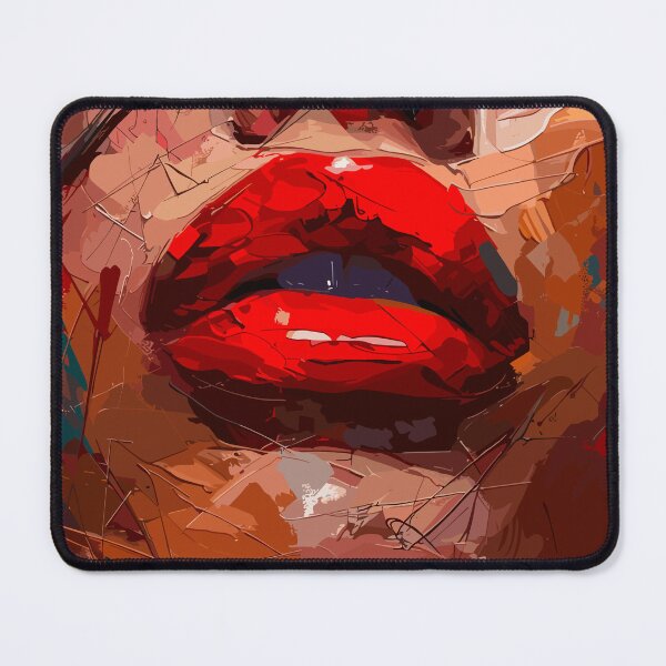 Item preview, painting of a woman with a red lipstick  designed and sold by Teemajestic.