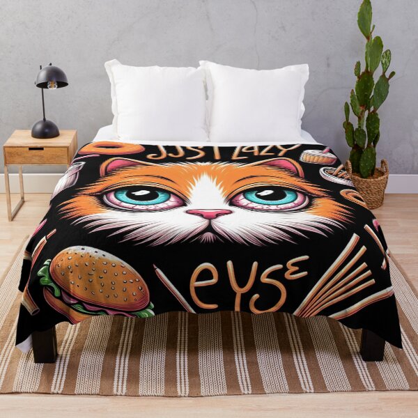 Item preview, Just Lazy Eyes: Quirky Cat Illustration designed and sold by aminz4.