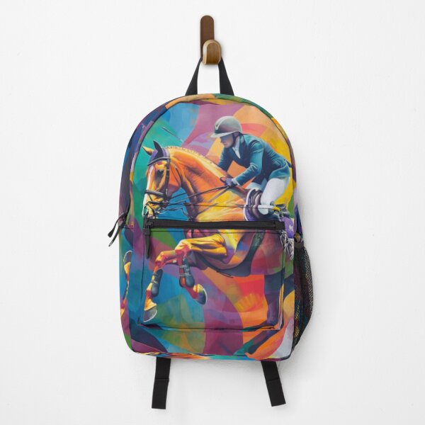 Item preview, Abstract horse rider cross country Active Outdoors Inspired Art designed and sold by CDC40.