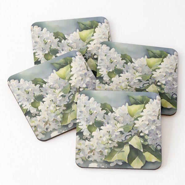 Item preview, White Lilacs Posing for a Picture designed and sold by CalmnessbyChoice.
