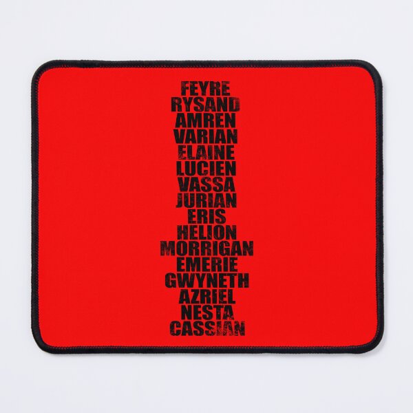 Item preview, ACOTAR - Character Names (Black) designed and sold by stateements.