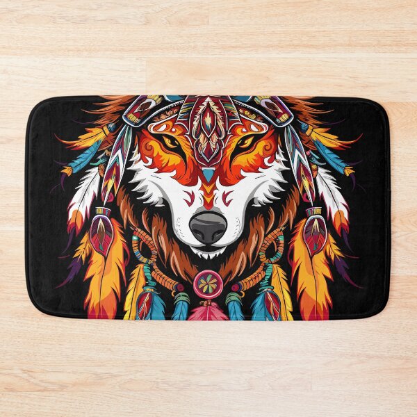Item preview, Tribal Wolf Headdress Design designed and sold by Quirky Shirts.