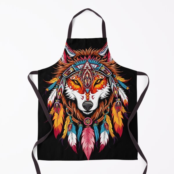 Item preview, Tribal Wolf Headdress Design designed and sold by Quirky Shirts.
