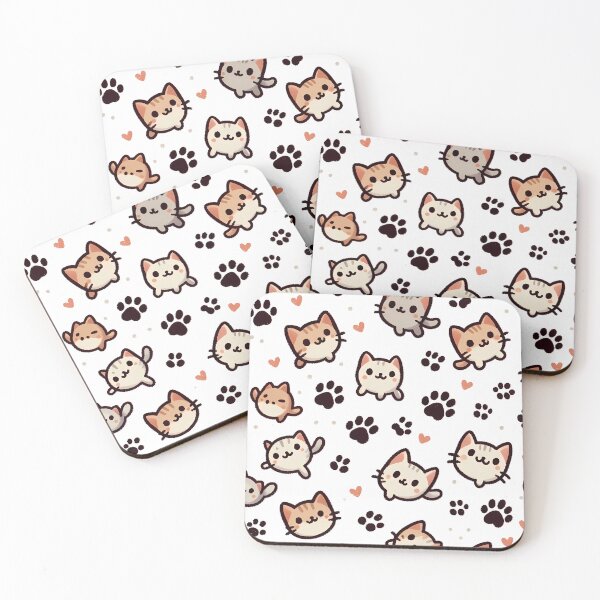 Item preview, Cute Cat Paws Seamless Pattern designed and sold by asbno19.