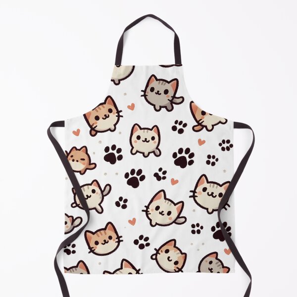 Item preview, Cute Cat Paws Seamless Pattern designed and sold by asbno19.