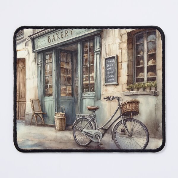 Item preview, Old World French Bakery Watercolor Painting designed and sold by digital-savant.