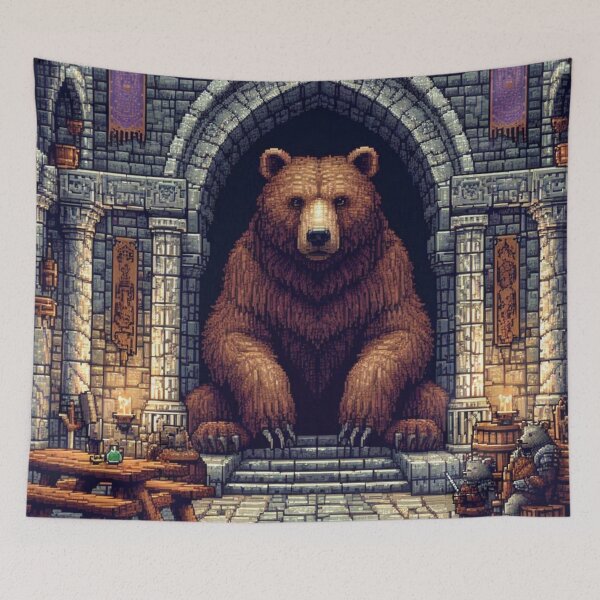 Item preview, Skyrim Grizzly Castle Pixel Art designed and sold by Jake-Carter0.