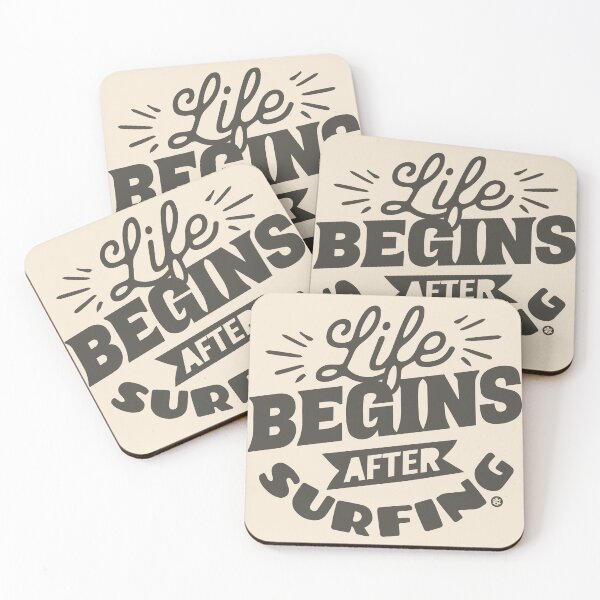 Item preview, Life Begins after Surfing designed and sold by Yuzik.