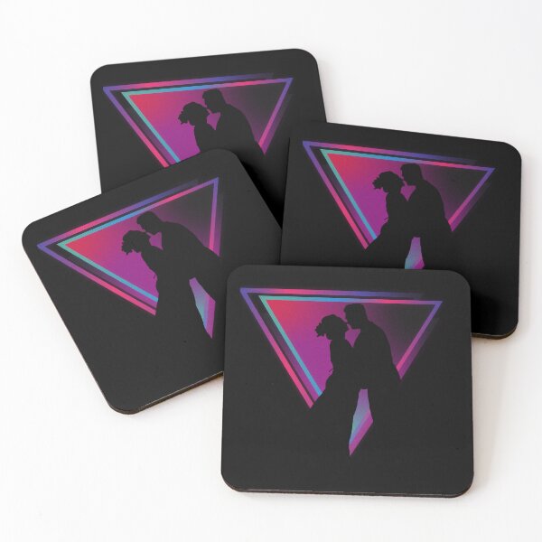 Item preview, Vintage silhouette couple in dark triangle  designed and sold by MarigoldandLily.