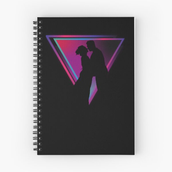 Item preview, Vintage silhouette couple in dark triangle  designed and sold by MarigoldandLily.