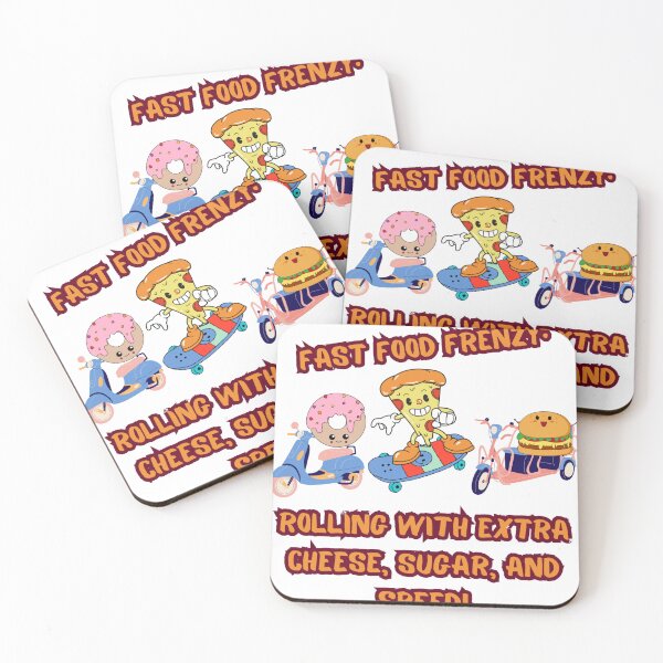 Item preview, Fast Food Frenzy: Rolling with Extra Cheese, Sugar, and Speed! designed and sold by LiteraryPaws.