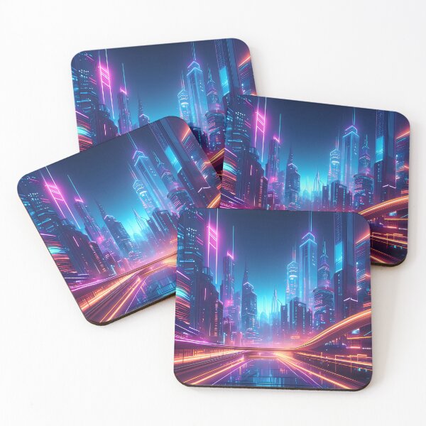 Item preview, Neon Metropolis: Cyberpunk Nightscape designed and sold by AI-Only Creations.