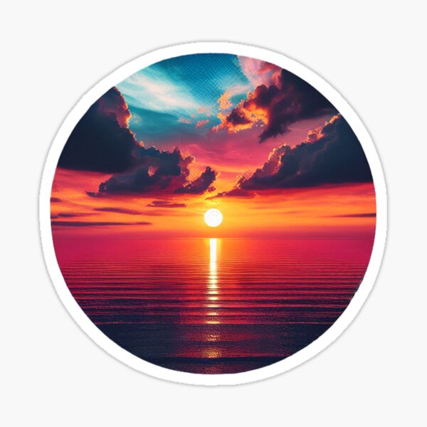 Aperçu de l'œuvre Lever du soleil et mer créée et vendue par ModederZukunft.