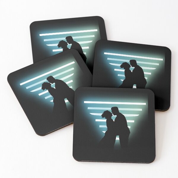 Item preview, Vintage silhouette couple with lights designed and sold by MarigoldandLily.