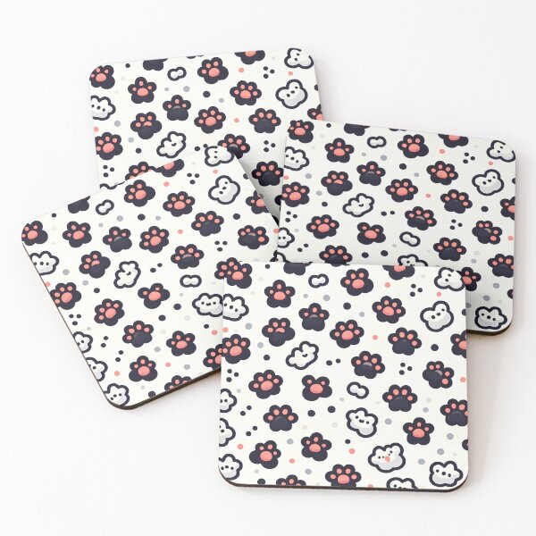 Item preview, Cute Cat Paws Seamless Pattern designed and sold by asbno19.