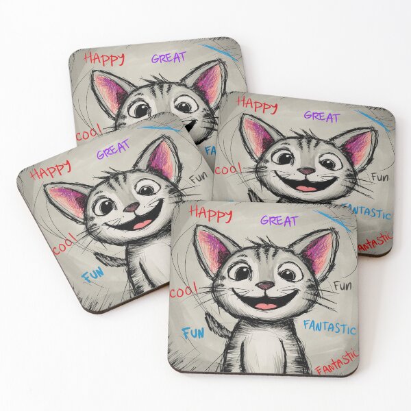Item preview, Playful Kitten Positivity designed and sold by FatGiantCat.