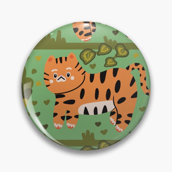 Artikelvorschau, Niedliches Tiger- und Pflanzenmuster entworfen und verkauft von Catphonesoup.