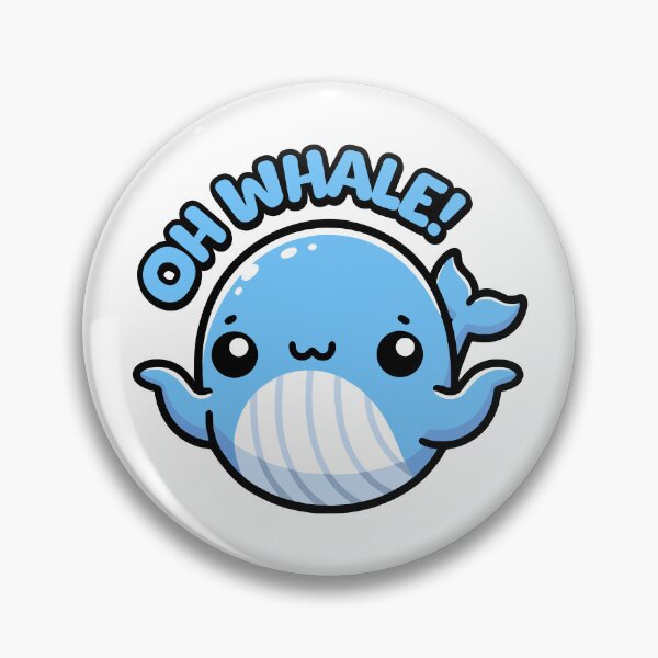 Artikelvorschau, Oh Wal! Kawaii Niedliches Wal-Wortspiel entworfen und verkauft von PMCreative.