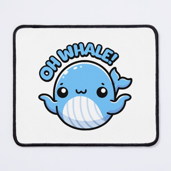 Item preview, Oh Whale! Kawaii Cute Whale Pun designed and sold by PMCreative.