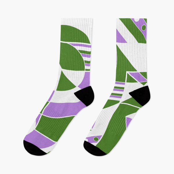 Item preview, Genderqueer Pride Abstract Geometric Purple Green designed and sold by JoyfulJen.