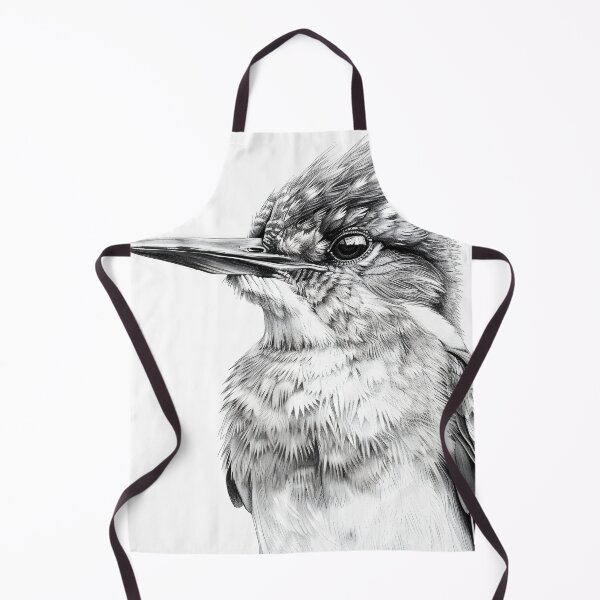 Item preview, Black and White Bird Pencil Drawing designed and sold by Pencil-Art.