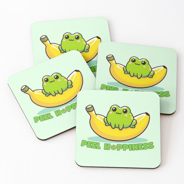 Item preview, Peel hoppiness - cute banana frog designed and sold by Funny-Banana.