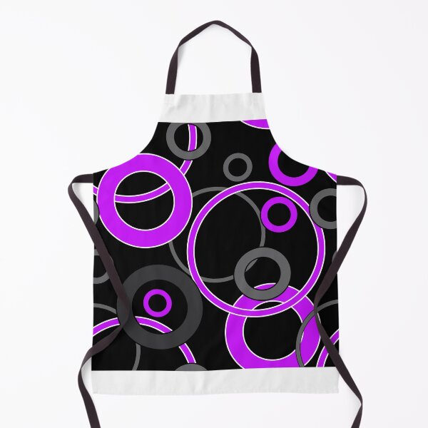 Item preview, Pattern in black, grey and violet colors circles and rings designed and sold by fuzzyfox.