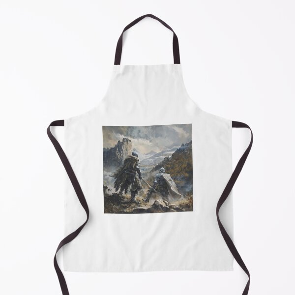 Item preview, two armoured knights standing on a rocky cliff designed and sold by Love-Light-Bite.
