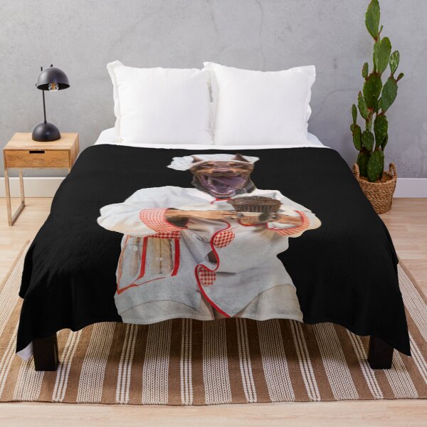 Item preview, Doberman Pinscher cooking in kitchen designed and sold by CatsArtStore.