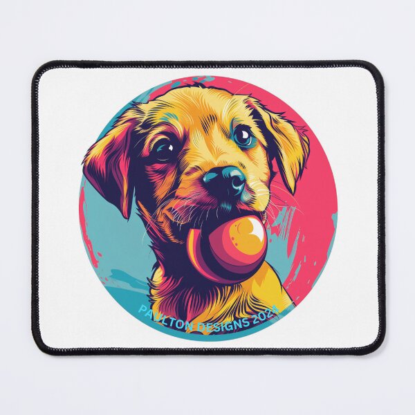 Item preview, Adorable Puppy with Ball - Paulton Designs designed and sold by PaultonDesigns.