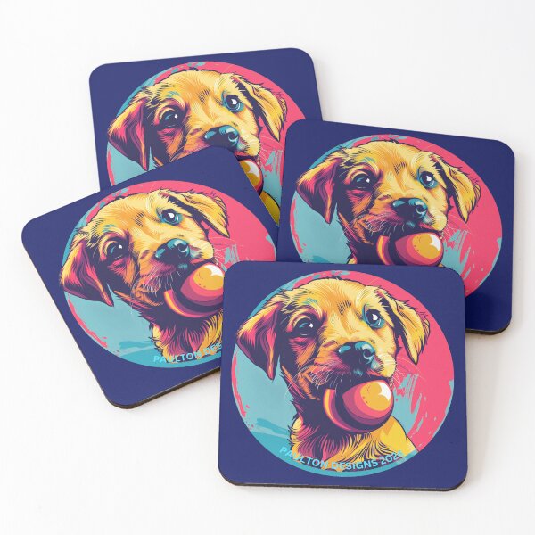 Item preview, Adorable Puppy with Ball - Paulton Designs designed and sold by PaultonDesigns.