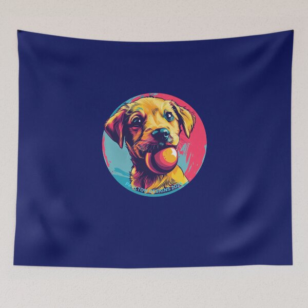 Item preview, Adorable Puppy with Ball - Paulton Designs designed and sold by PaultonDesigns.