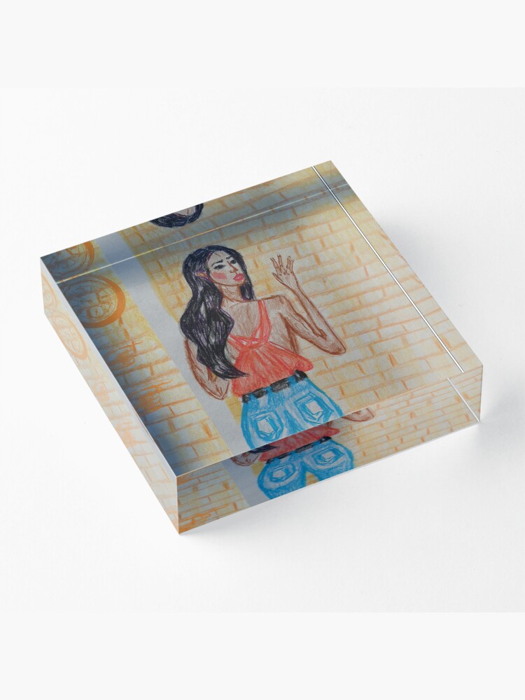 Alternate view of All you need is the right pair of jeans Acrylic Block