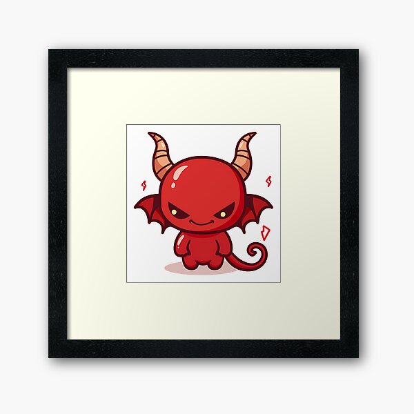 Item preview, Devil - Angry red demon with wings and horns designed and sold by Anime Alley.