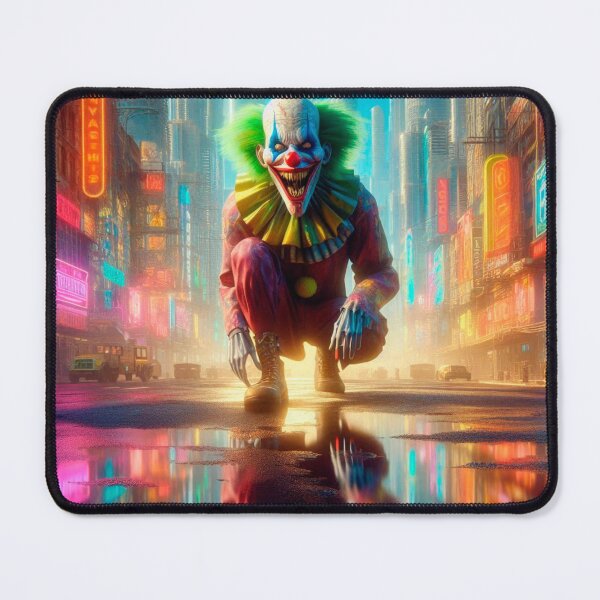 Item preview, Sinister clown in a dystopian post-apocalyptic city designed and sold by TUnivers.