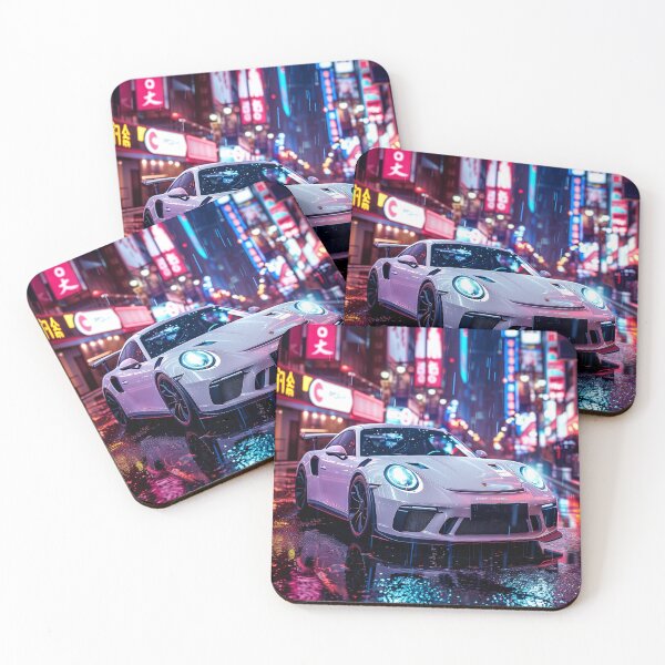 Item preview, Japanese street car rain wet tokyo designed and sold by Tokyo Retro.